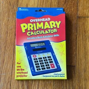 Blue Overhead Primary Calculator